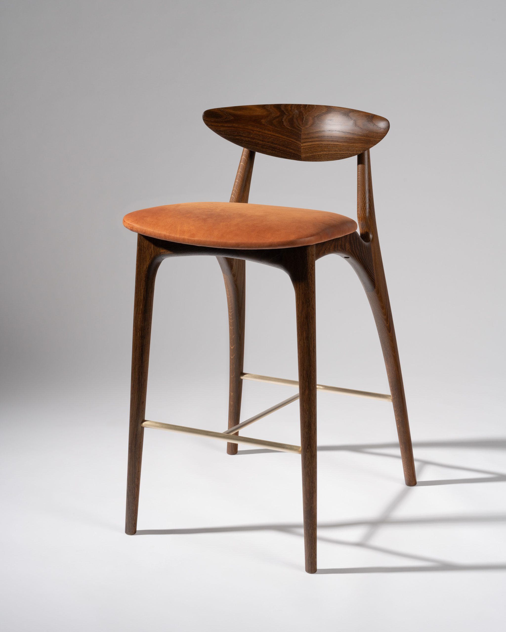 Shanowen High Stool Fumed Oak
